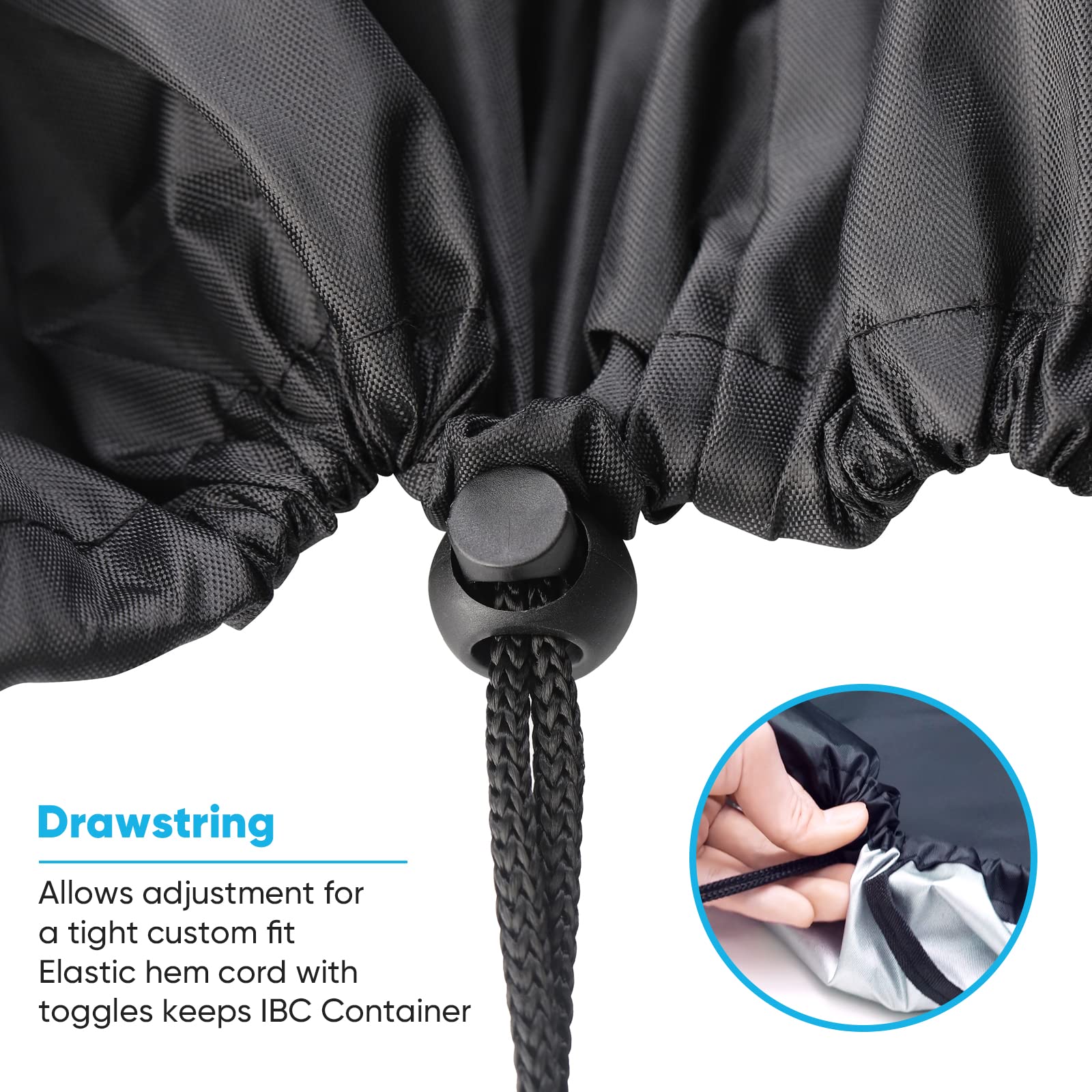 NEVERLAND IBC Tote Cover folded for easy storage