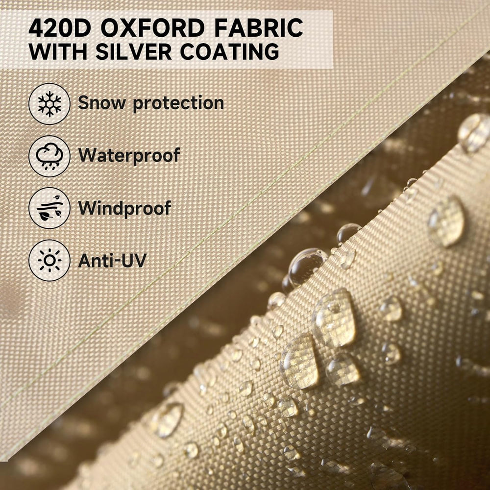 NEVERLAND Lounge Chair Cover displayed with woven strap handles
