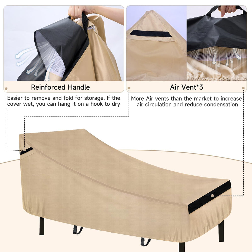 NEVERLAND Lounge Chair Cover featuring ventilation vents