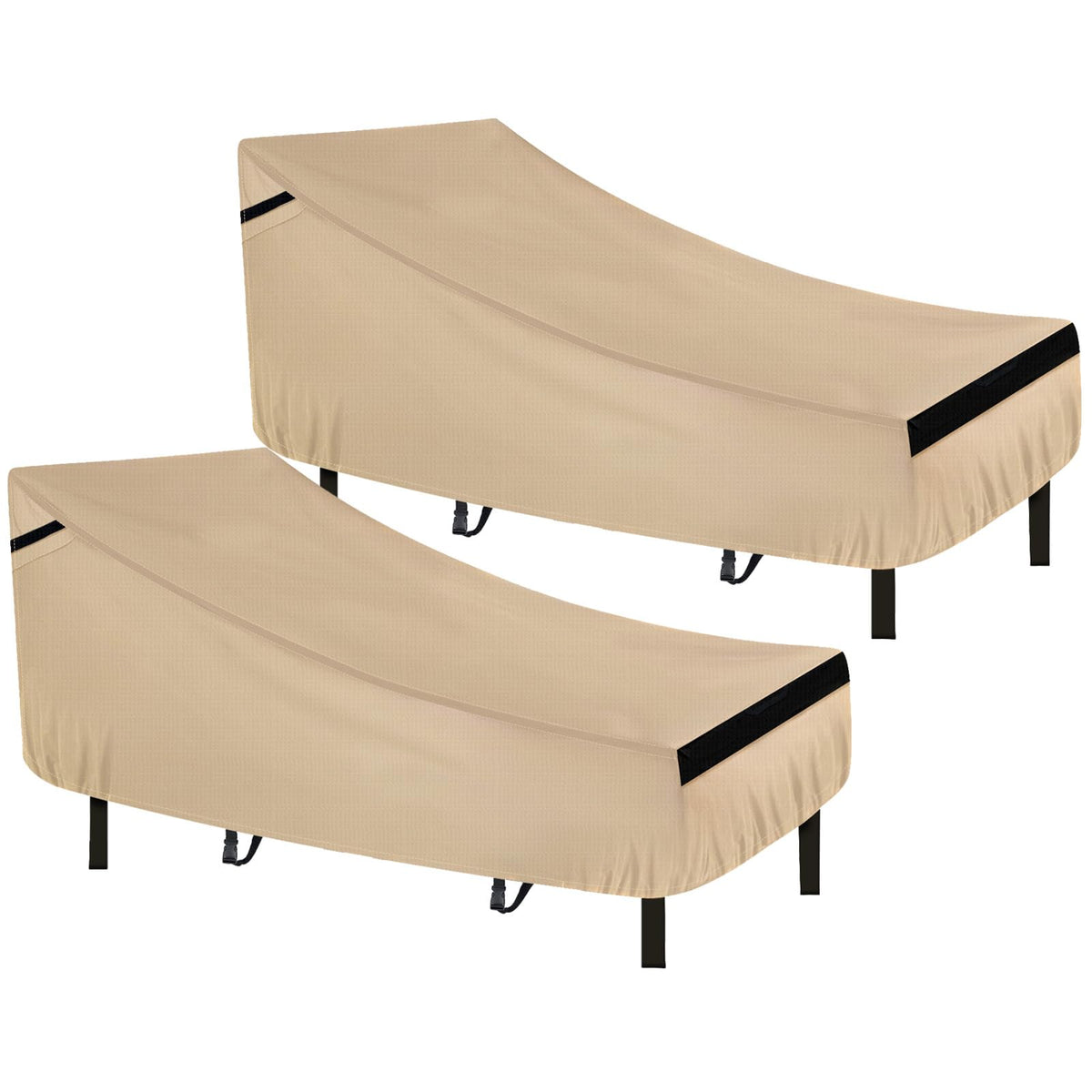 NEVERLAND Lounge Chair Cover in golden colour front view