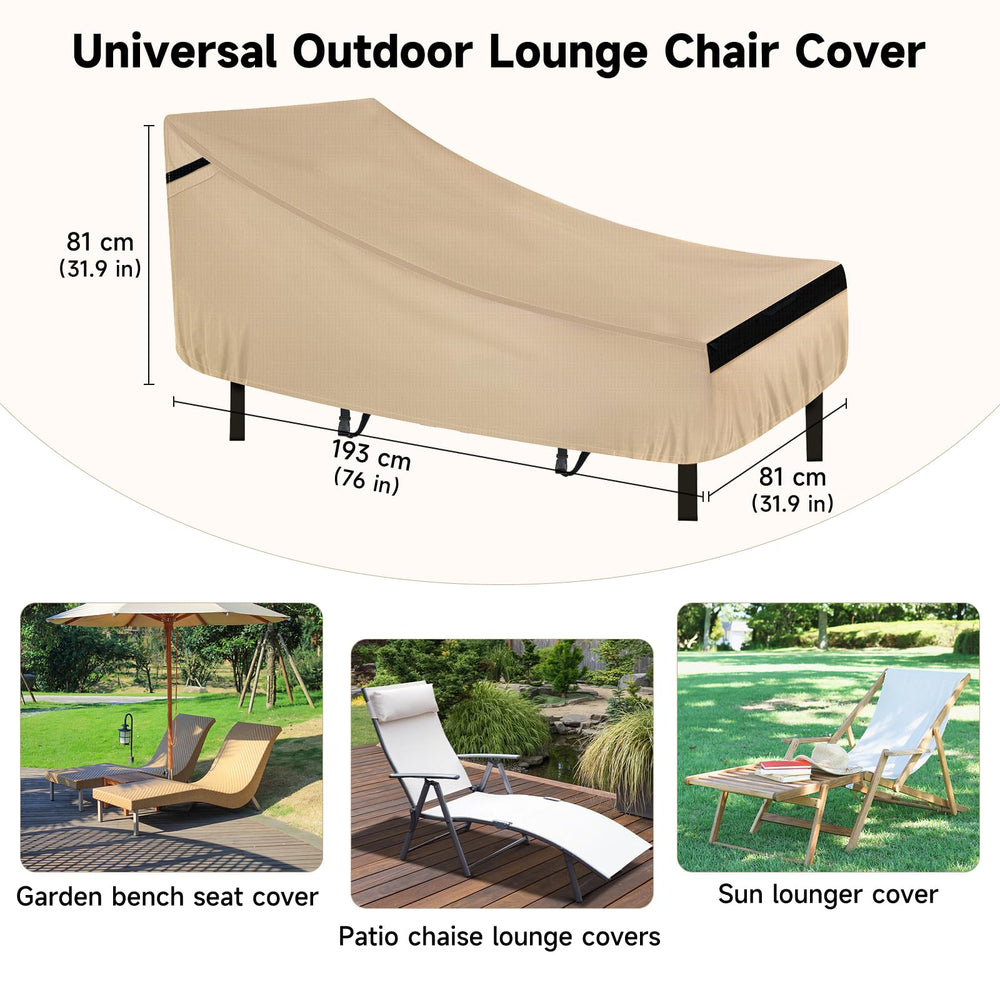 NEVERLAND Lounge Chair Cover showing secure buckle fastening