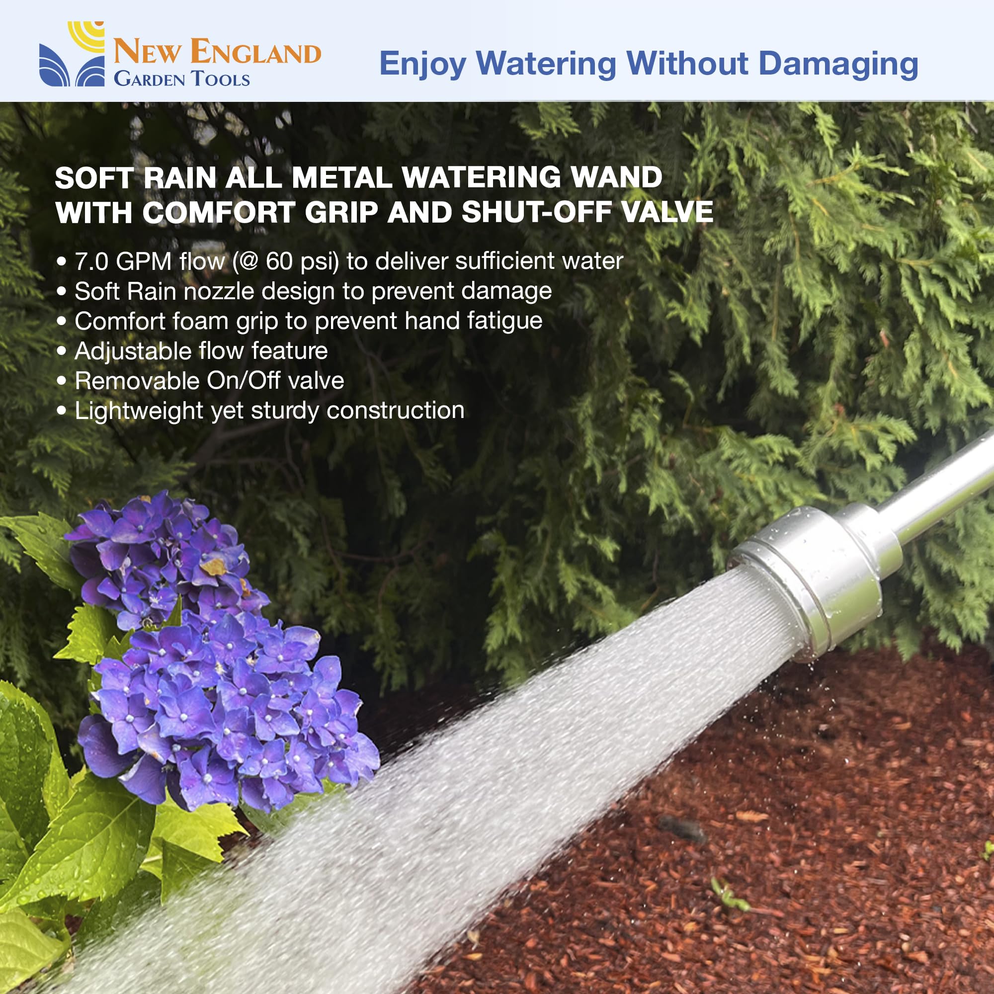 NEW ENGLAND GARDEN TOOLS watering wand packaging