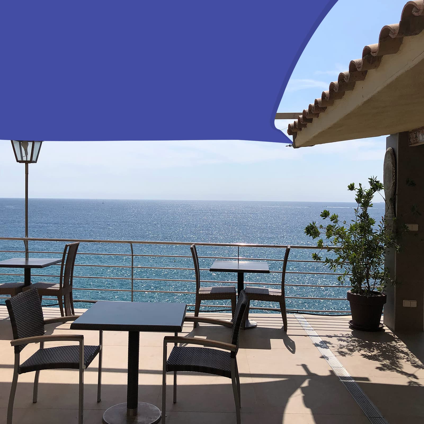 Neween shade sail displayed on a patio