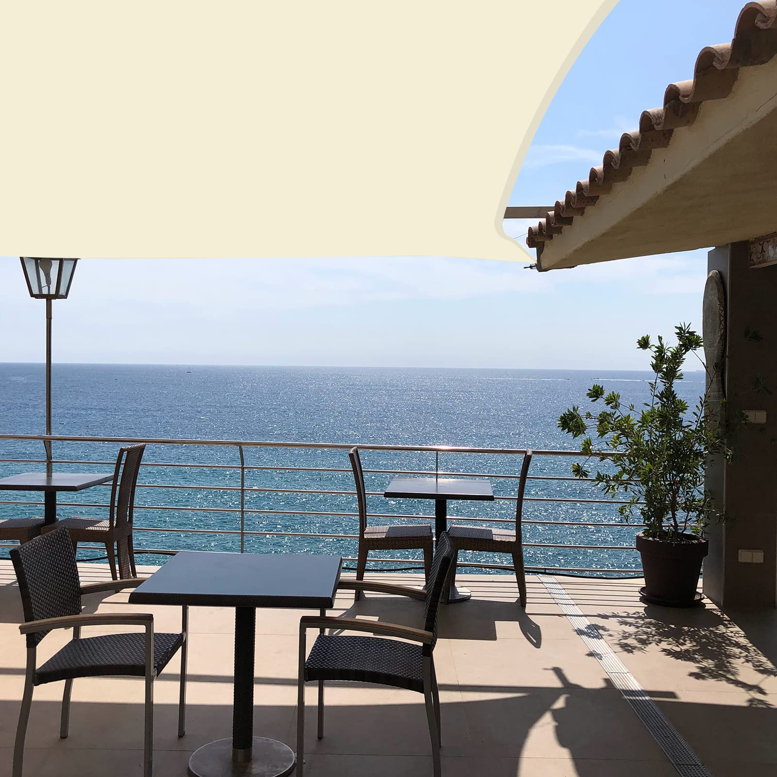 Neween shade sail in use on a patio
