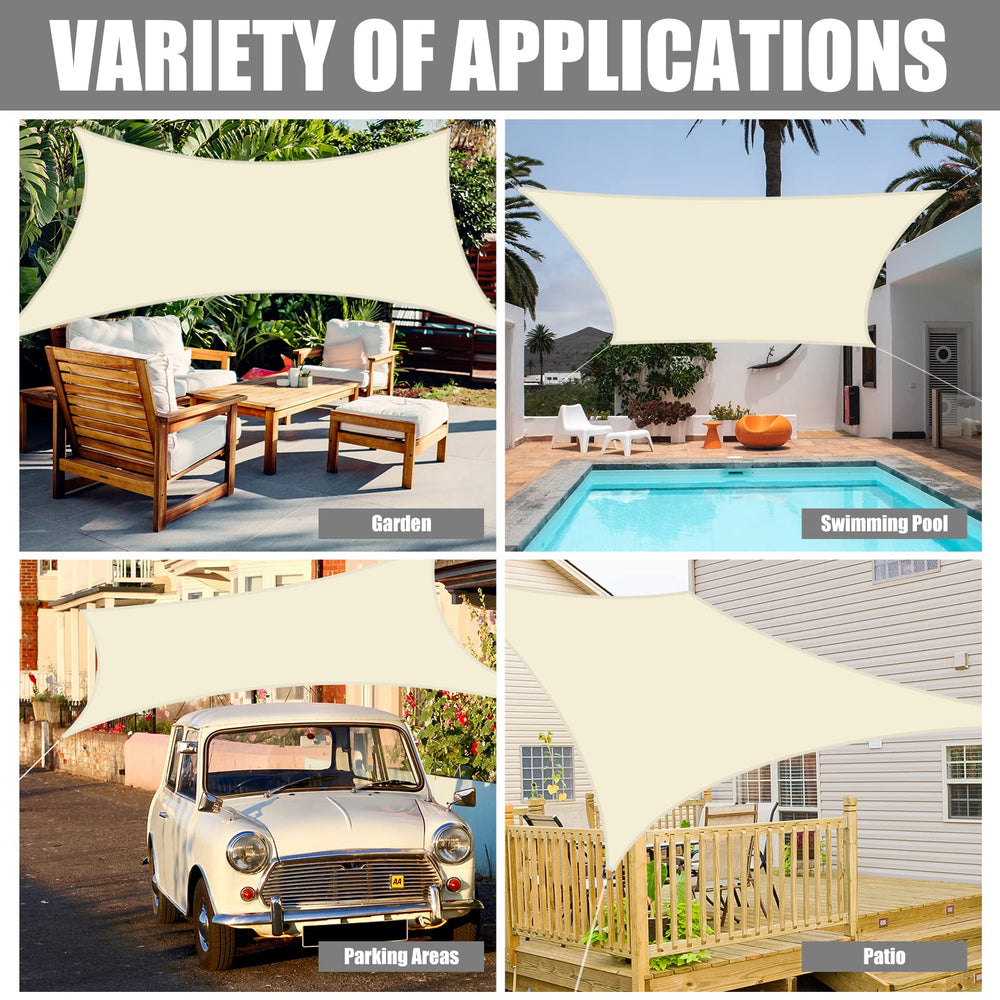 Neween shade sail packaging dimensions and details