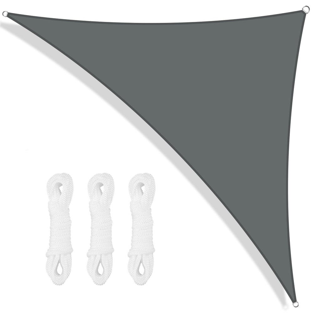 Neween Shade Sail Triangle 12' x 12' x 16' in gray color