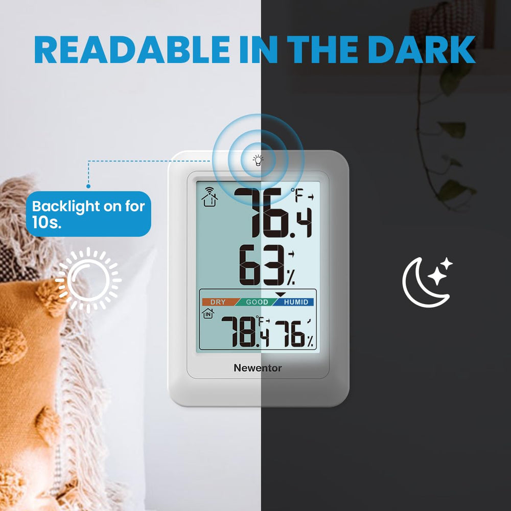 Newentor thermometer in a modern home setting