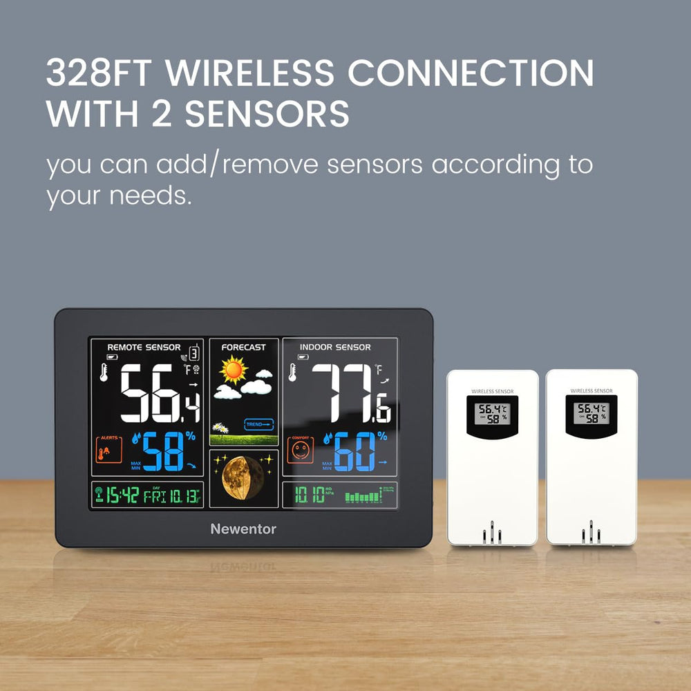 Newentor weather station remote sensors included