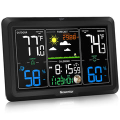 Newentor Weather Station Wireless Indoor Outdoor front view