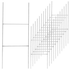 Newflager Heavy Duty Metal H Frame Wire Stakes, pack of 12