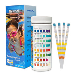 Newpol 8-in-1 Pool Test Strips packaging front view
