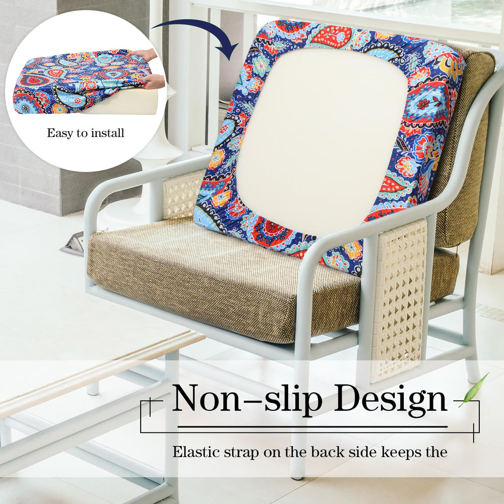Newwiee cushion covers in a garden setting with vibrant colours