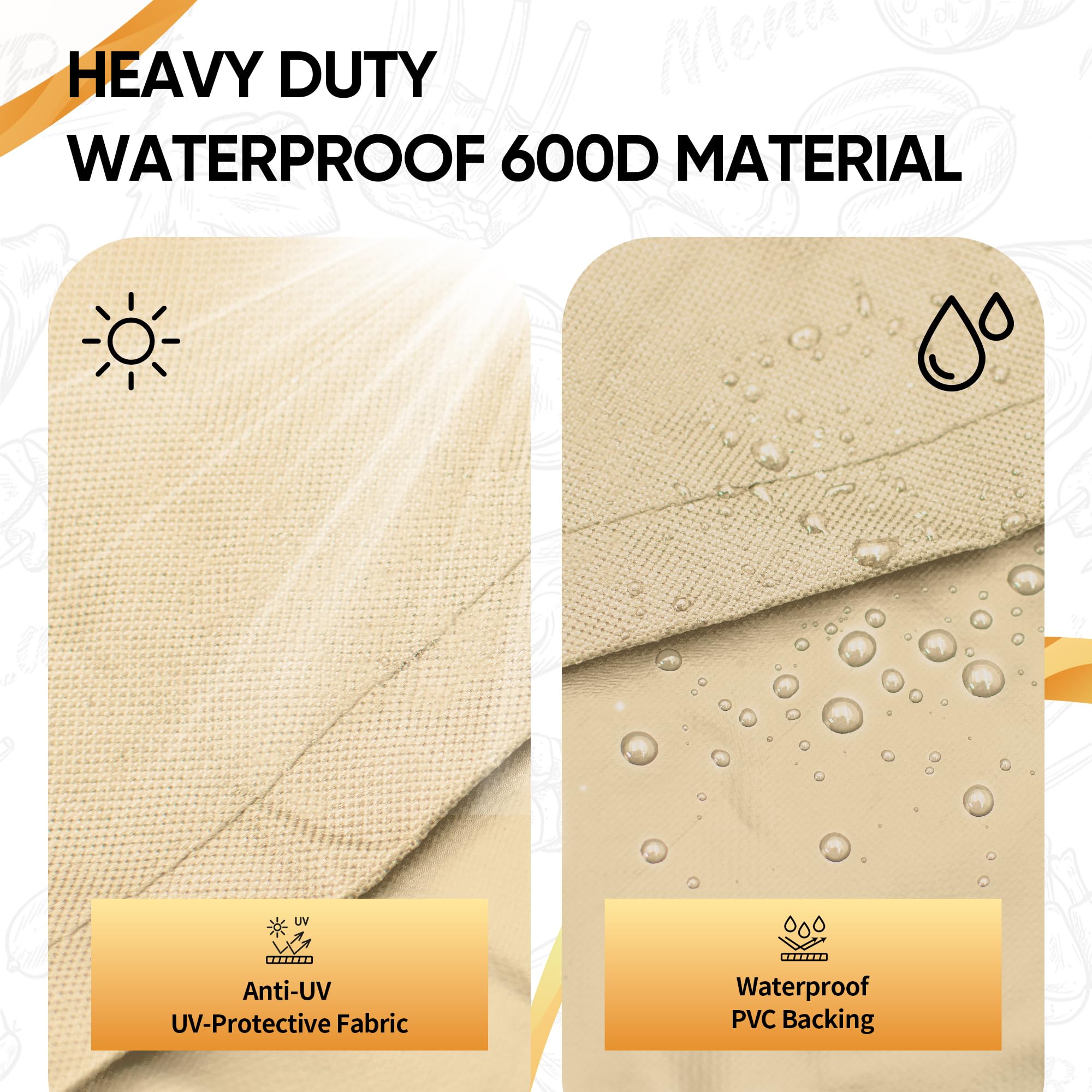 NEXCOVER grill cover demonstrating waterproof material
