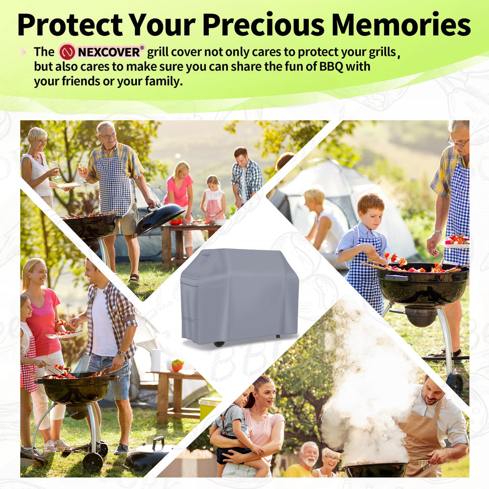 NEXCOVER grill cover folded for easy storage
