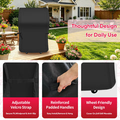 NEXCOVER Grill Cover folded for storage