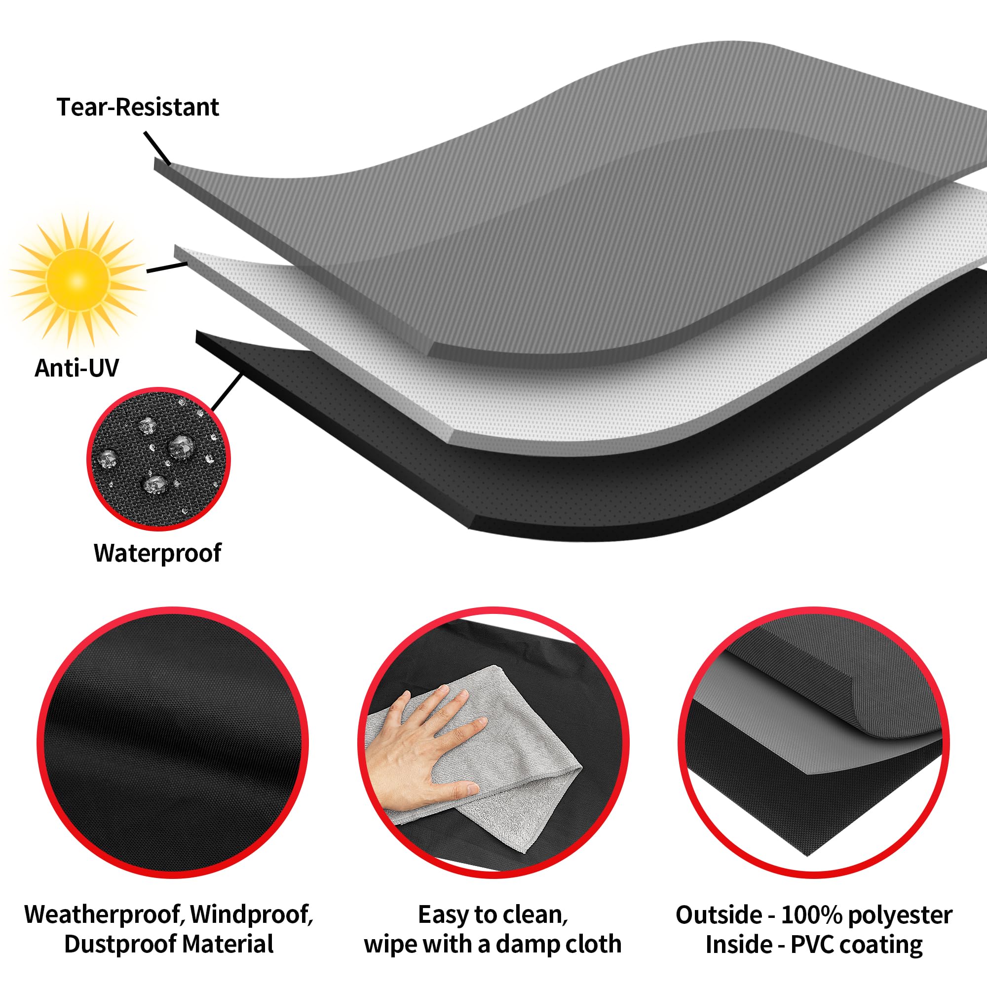 NEXCOVER grill cover packaging and details