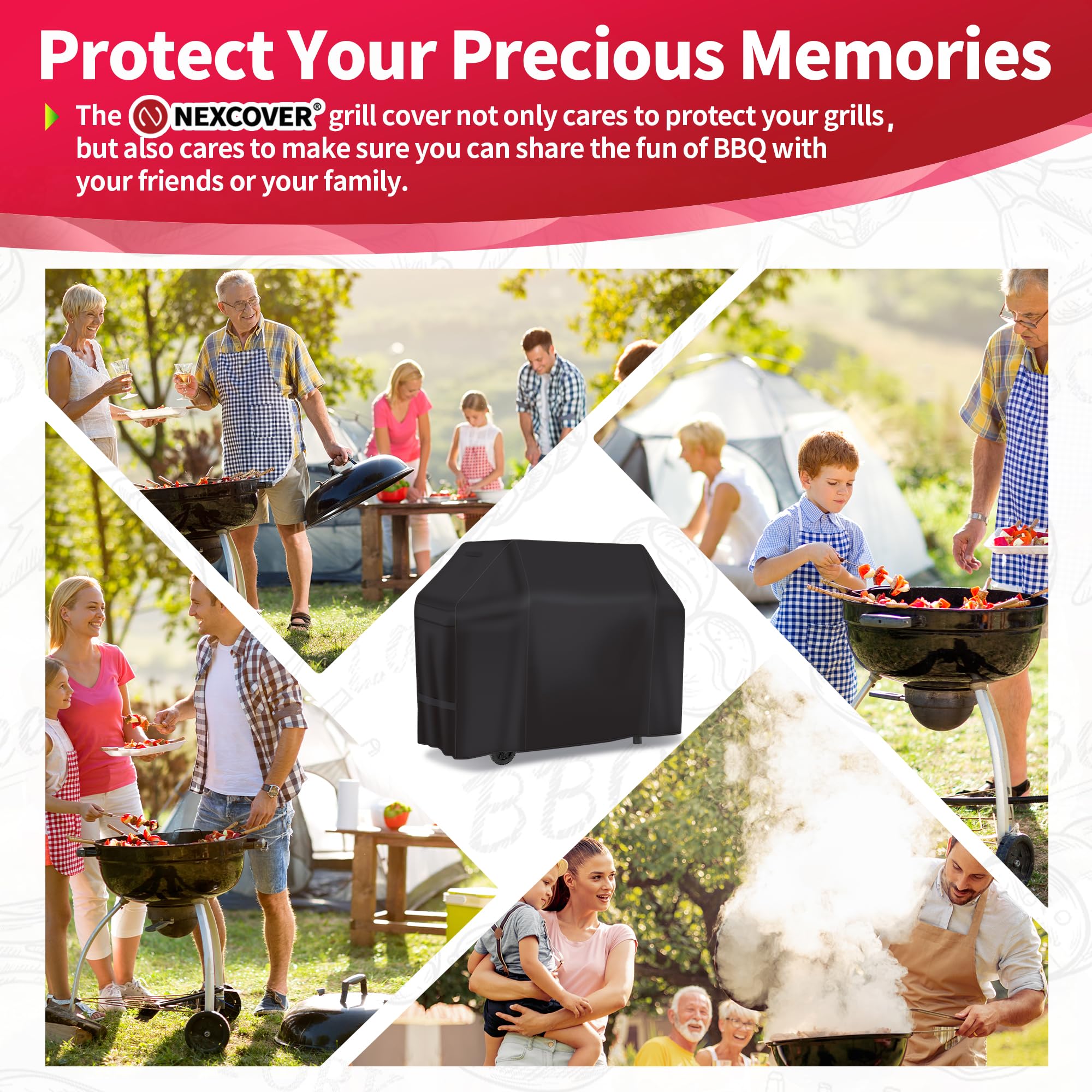 NEXCOVER Grill Cover packaging detail