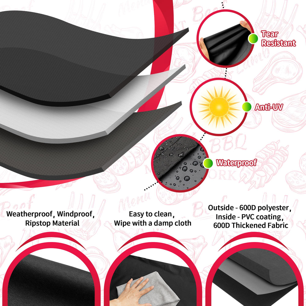 NEXCOVER Grill Cover showing air vent design