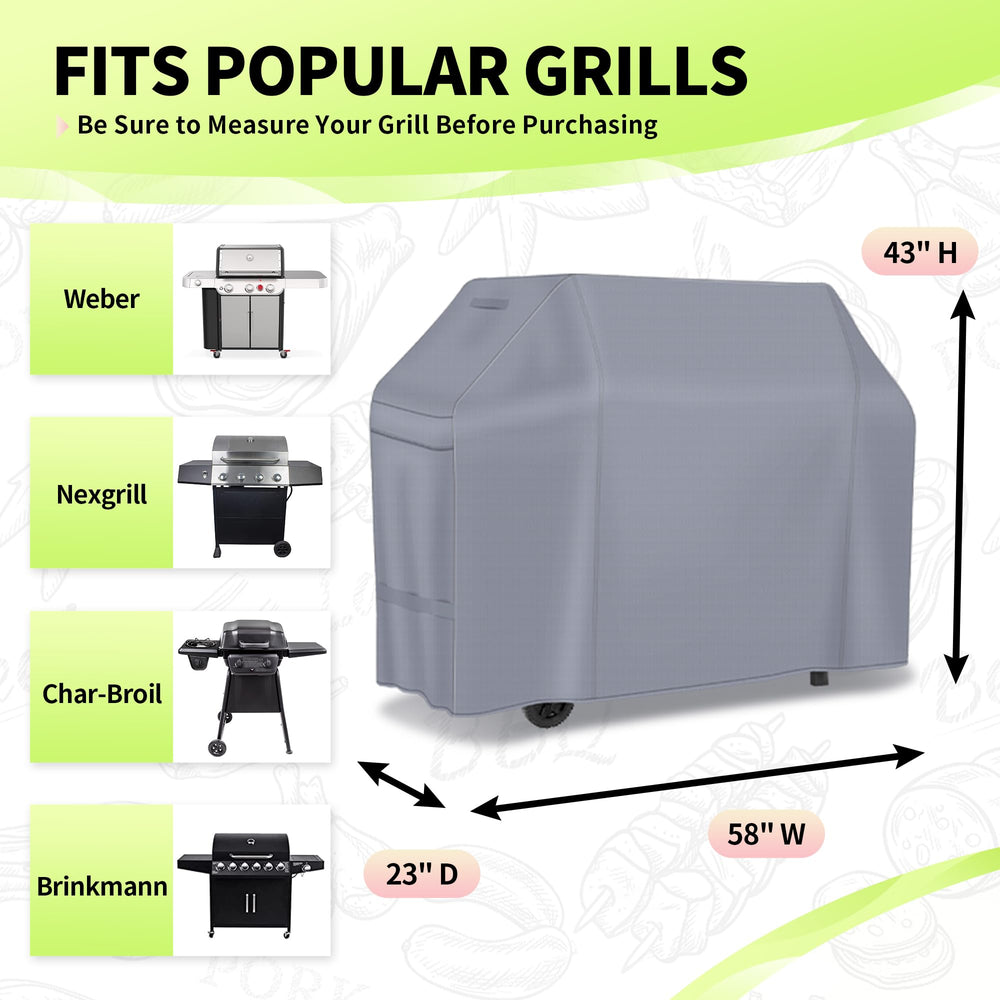 NEXCOVER grill cover showing waterproof fabric and stitching
