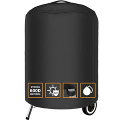 NEXCOVER Kettle Grill Cover black, front view