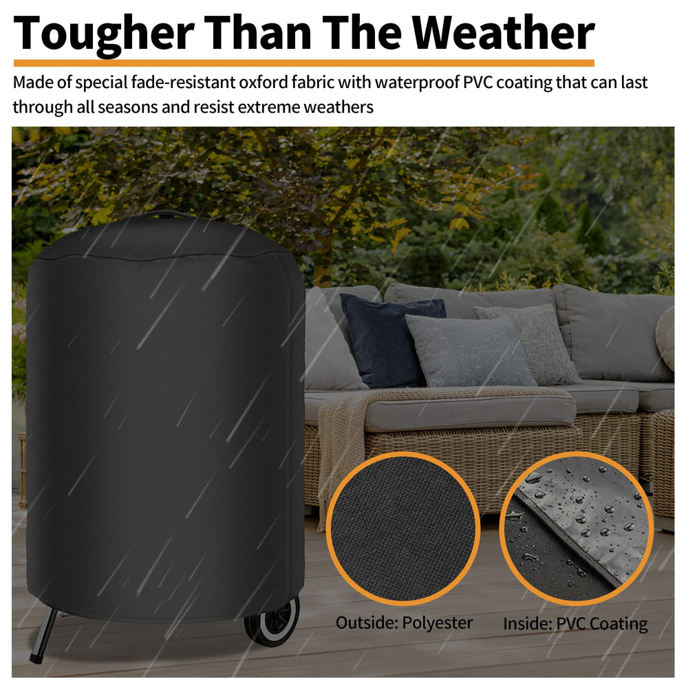 NEXCOVER Kettle Grill Cover in outdoor setting
