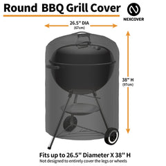 NEXCOVER Kettle Grill Cover on Weber 22-inch grill