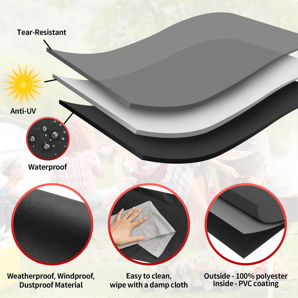 NEXCOVER Round Grill Cover adjustable drawstring feature