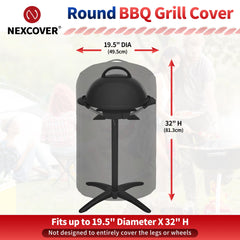 NEXCOVER Round Grill Cover waterproof material close-up