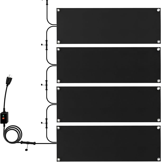 NexiPro Snow Melting Mats black model front view