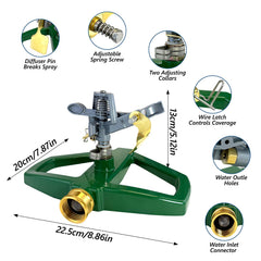 NexLogi sprinkler metal base and brass nozzle close-up