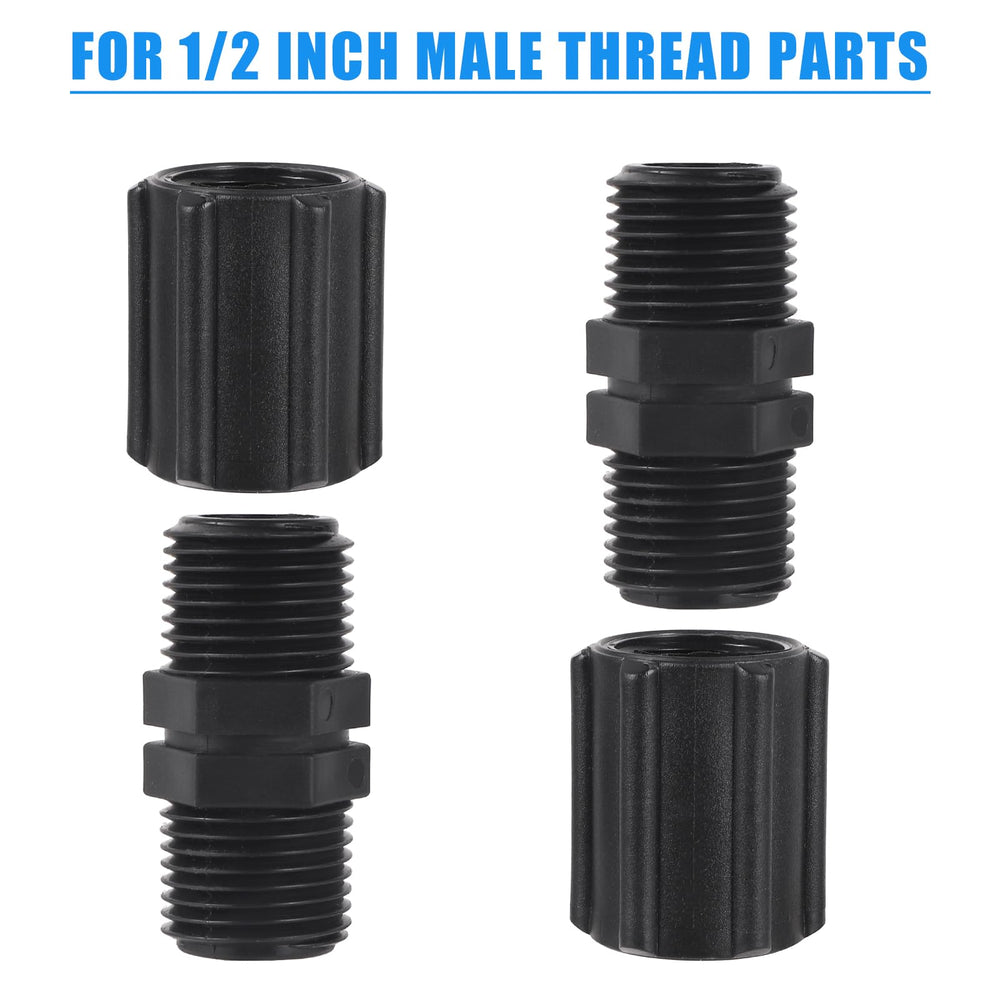 NFAMRZCAR 1/2 inch double female thread couplings in black