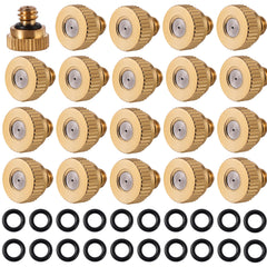 NFAMRZCAR 20 Pack Brass Misting Nozzles with O Rings