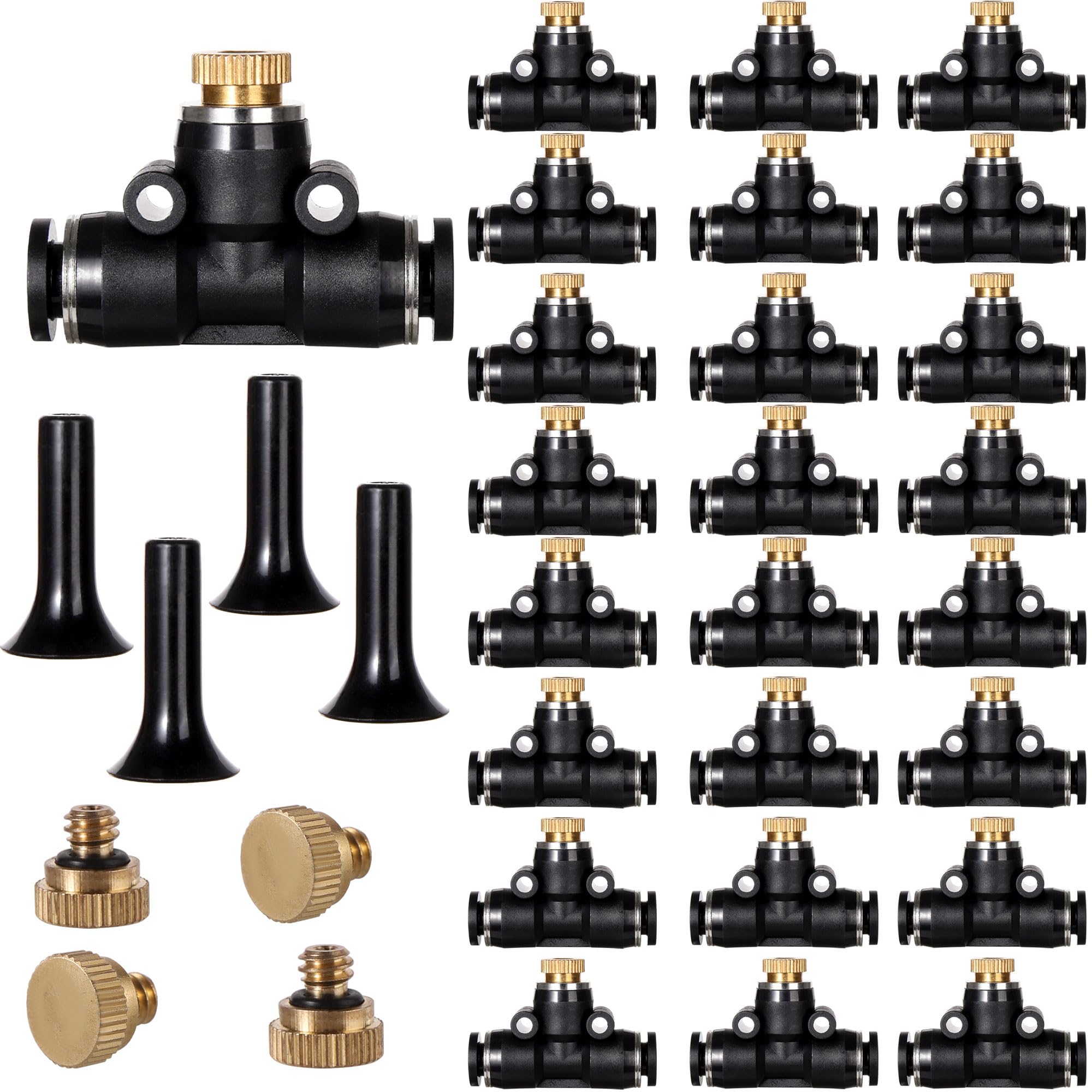 NFAMRZCAR 24 Pack Brass Misting Nozzles front view