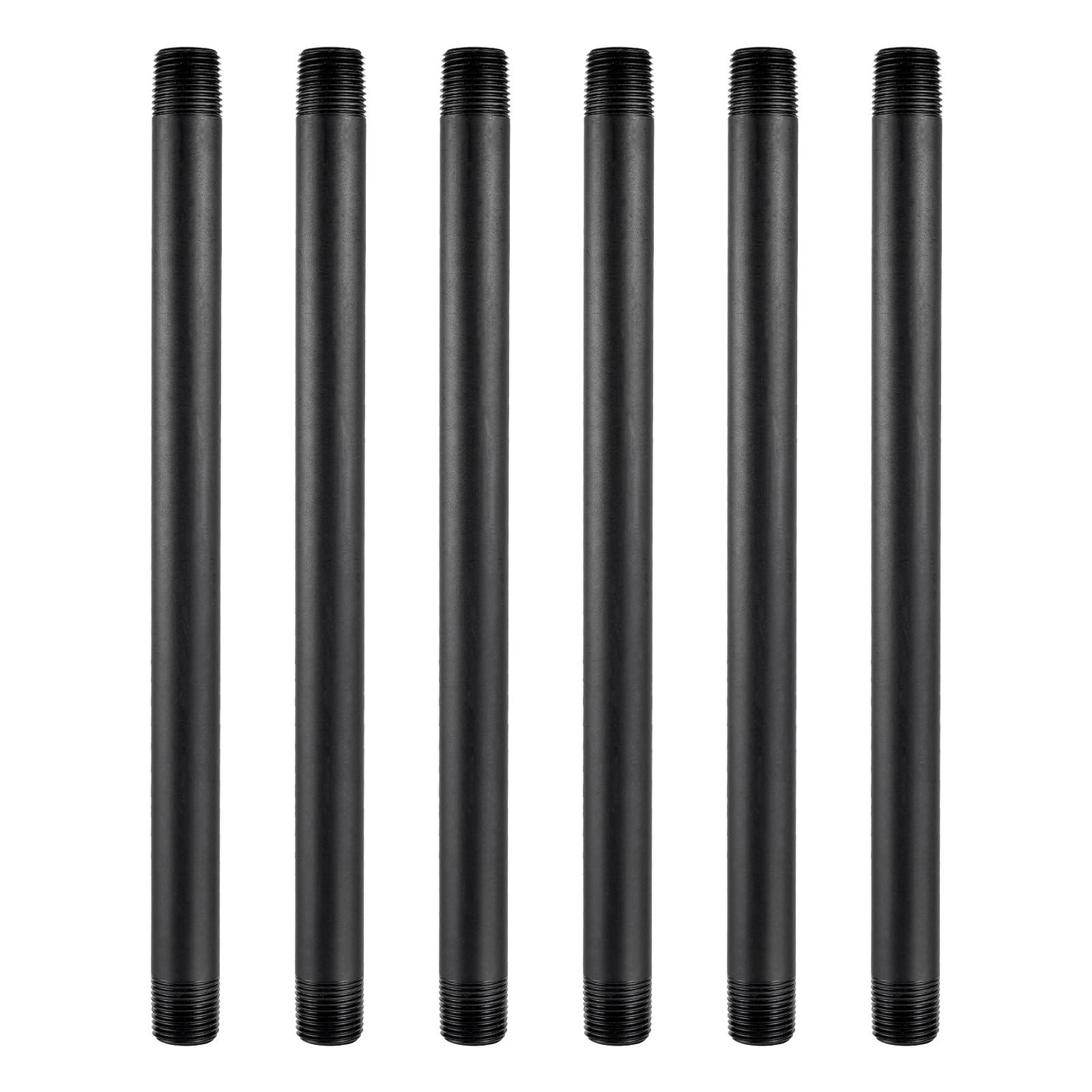 NFAMRZCAR 6 Pcs 1/2 Inch Double Male Threaded Sprinkler Extensions front view