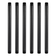 NFAMRZCAR 6 Pcs 1/2 Inch Double Male Threaded Sprinkler Extensions front view