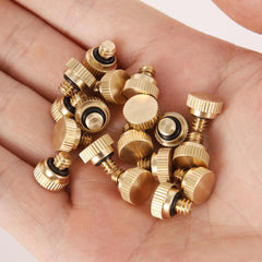 NFAMRZCAR Brass Misting Nozzle Plug in use for outdoor cooling system