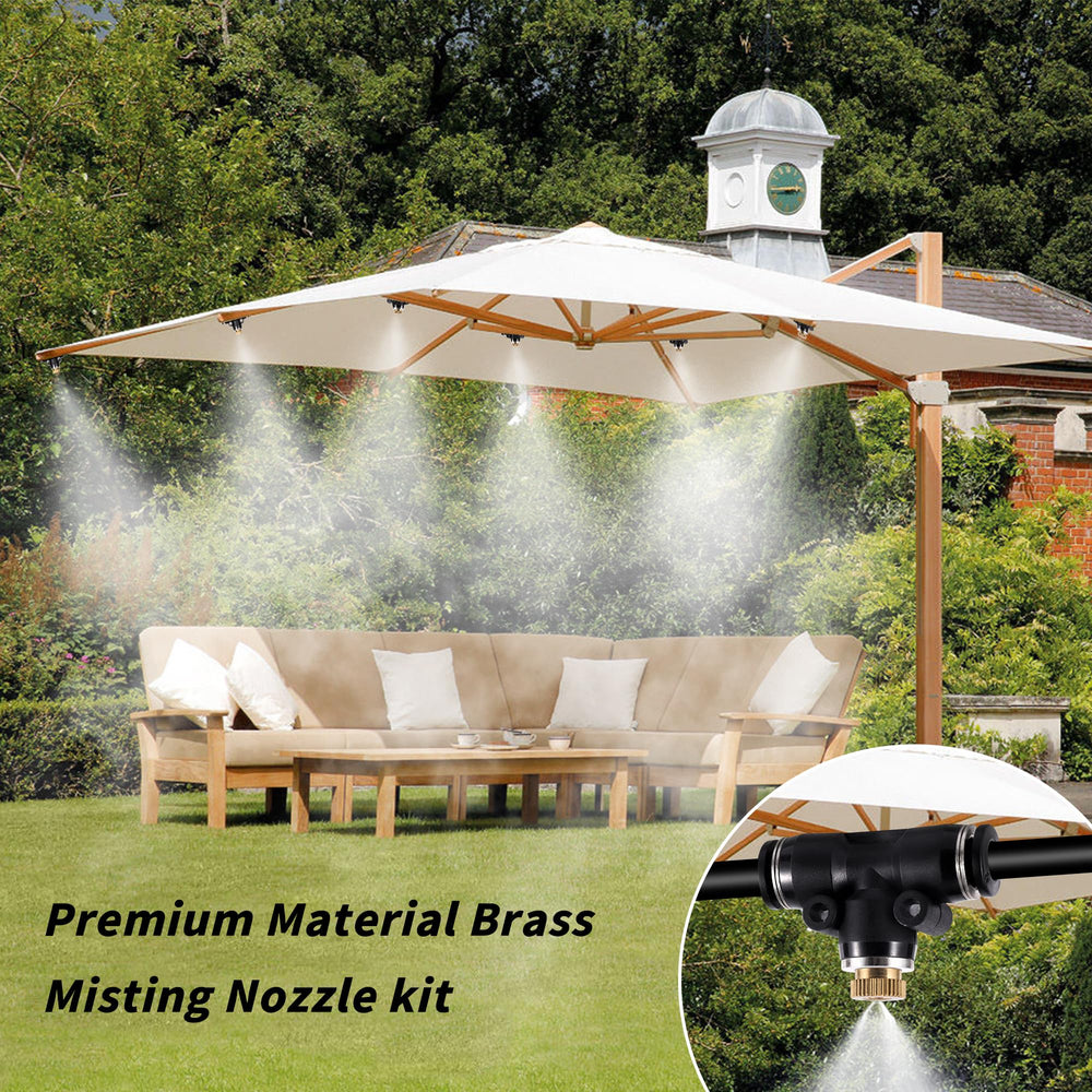 NFAMRZCAR brass misting nozzles outdoor setup