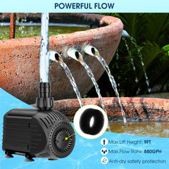 NFESOLAR pump with outlet connector and filter sponge