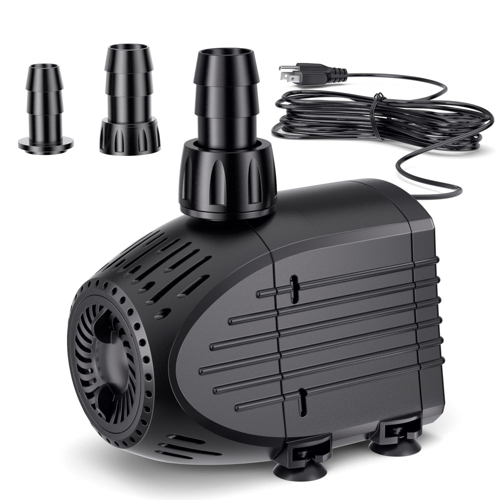 NFESOLAR Ultra Quiet Submersible Water Pump black model front view