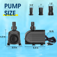 NFESOLAR water pump side view with power plug