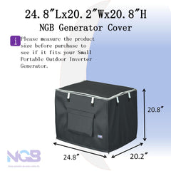 NGB Generator Running Cover side view with rolled-up access