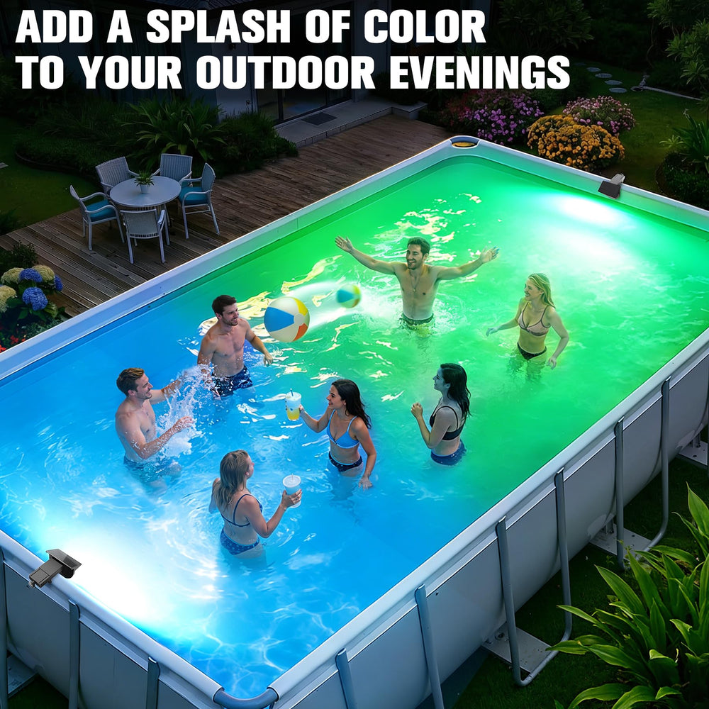 Niceput Solar Pool Light showcasing waterproof design