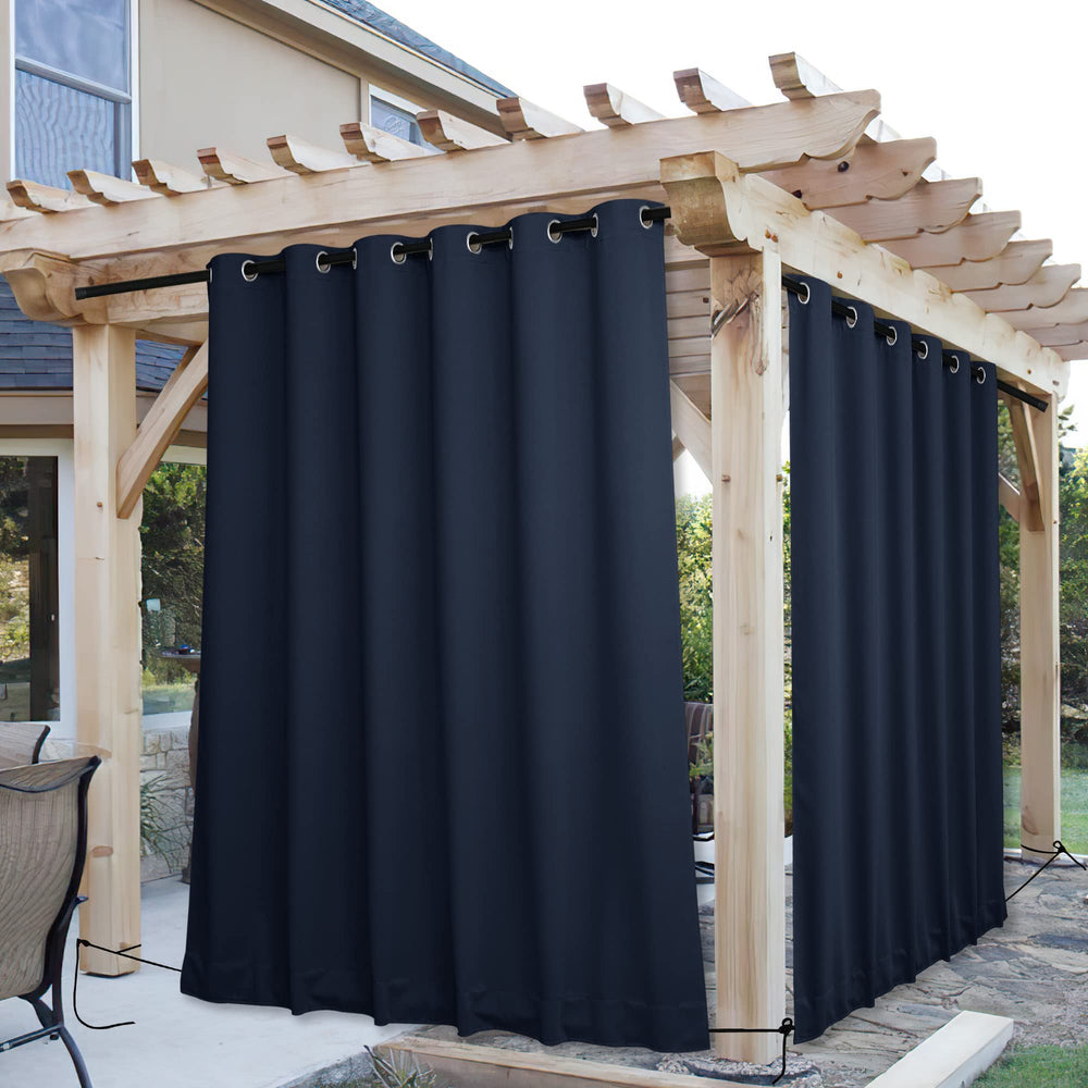 NICETOWN Outdoor Curtain packaged with rope and grommet