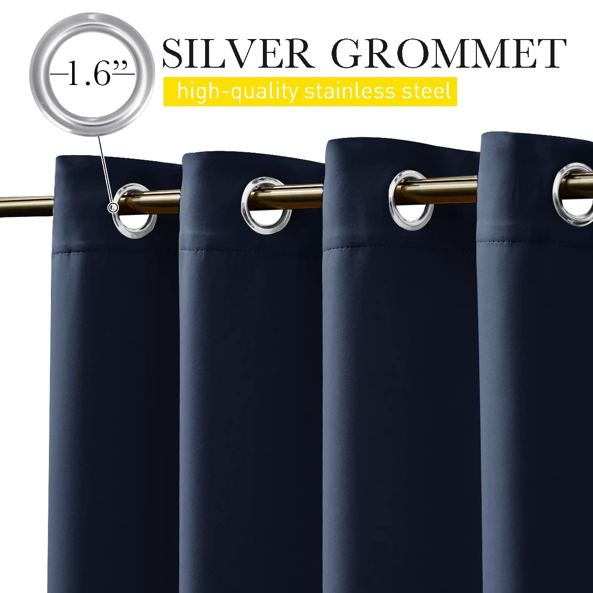 NICETOWN Outdoor Curtains installation with grommets