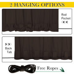 NICETOWN outdoor curtains showcasing rustproof grommet and back tab