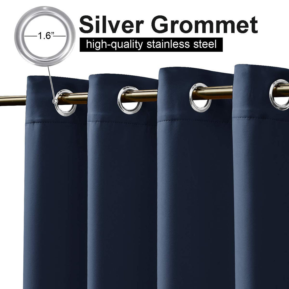 NICETOWN outdoor curtains with grommets close-up