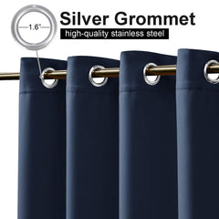 NICETOWN outdoor curtains with grommets close-up