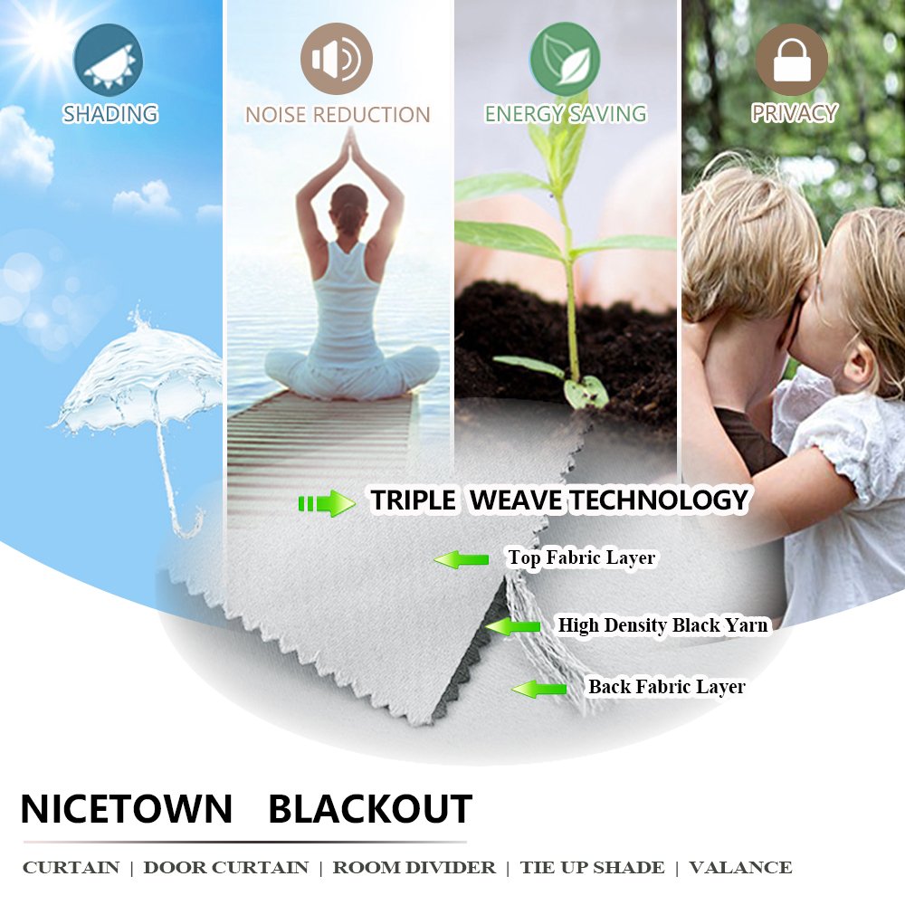 NICETOWN Patio Curtain showing thermal insulation