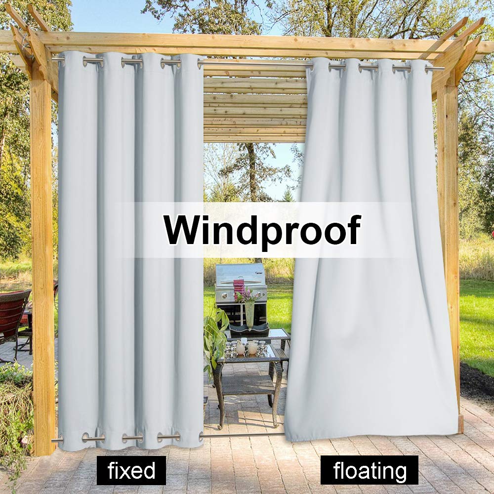 NICETOWN Patio Curtain with weighted design