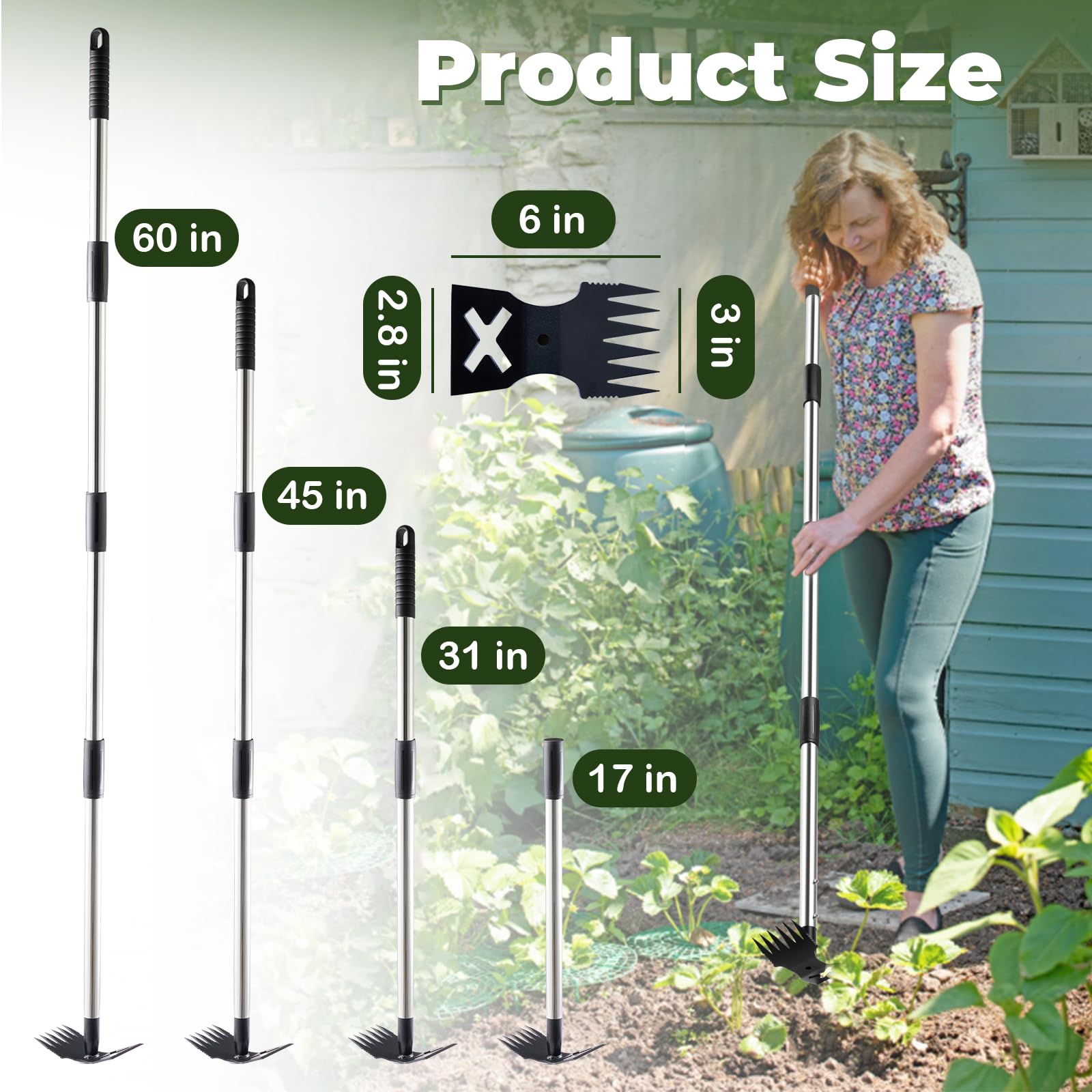 NICOFPHY Weed Puller Tool alongside instructions and packaging